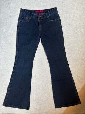 GLC Jeans Women's Dark Wash Flare Leg Denim Jeans